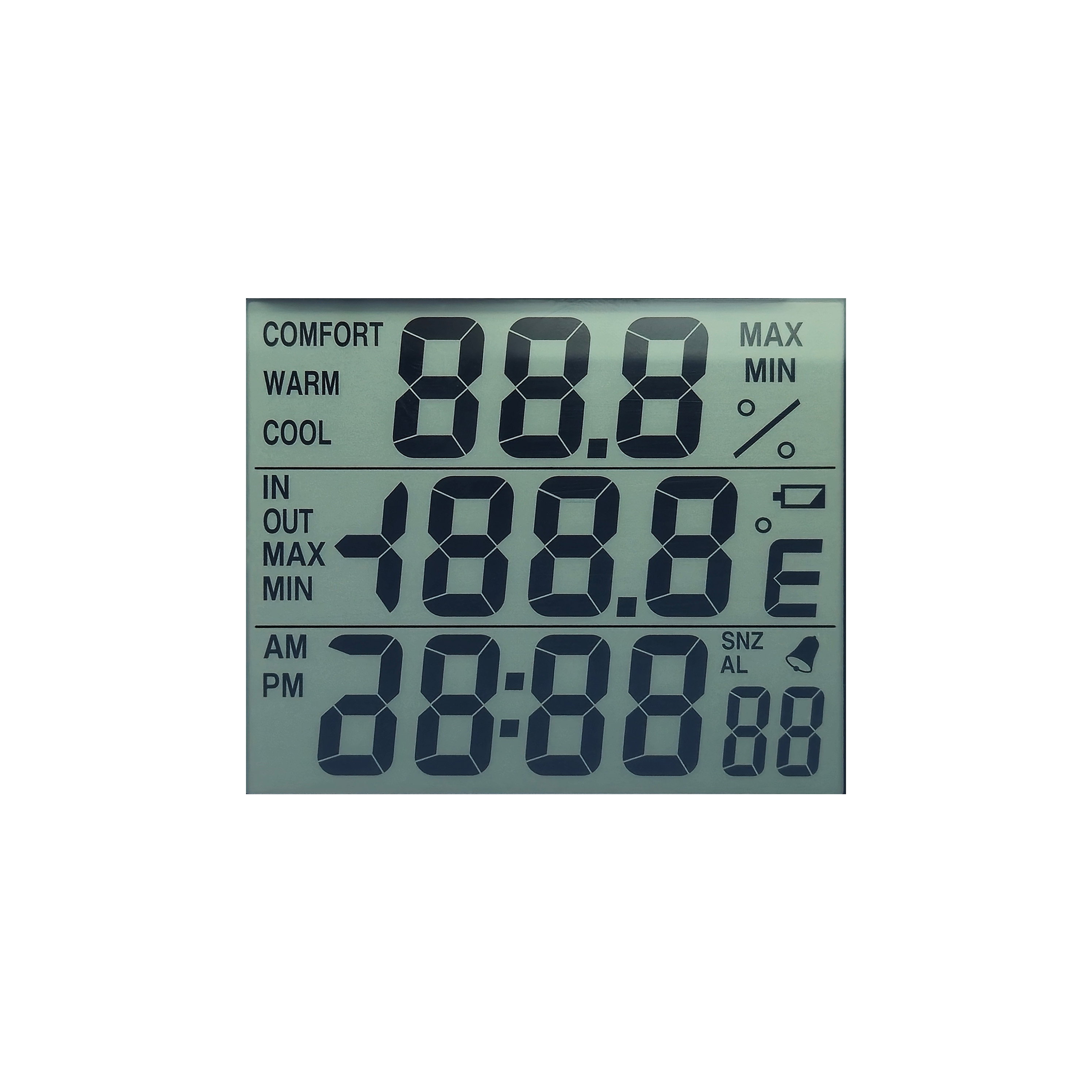 Custom LCD LCD Screen for Hygrometer & Thermometer | Full Process from Selection, Quotation to Mass Production Acceptance